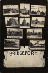 Views of Bridgeport Connecticut Postcard Postcard Postcard