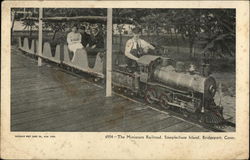 The Miniature Railroad, Steeplechase Island Postcard