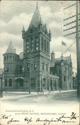 Post Office Bridgeport, CT Postcard Postcard Postcard