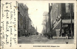 State Street Looking West Postcard