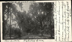 Bellevue Avenue from High Street Postcard