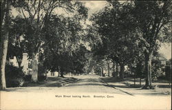 Main Street Looking North Postcard
