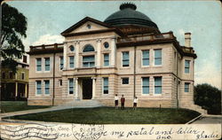 Street View of Court House Postcard