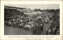 Parade of Decorated Cars, Danbury Fair Postcard
