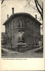 Town Hall Building Deep River, CT Postcard Postcard Postcard