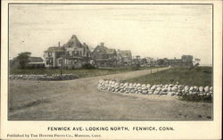 Fenwick Ave., Looking North Connecticut Postcard Postcard Postcard