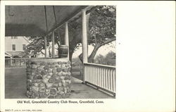 Old Well, Greenfield Country Club House Postcard