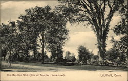 The Beecher Well (Site of Beecher Homestead) Litchfield, CT Postcard Postcard Postcard