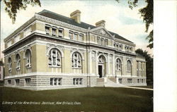 Library of the New Britain Institute Postcard