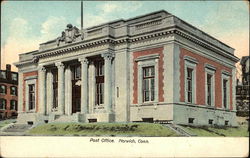 Street View of Post Office Norwich, CT Postcard Postcard Postcard
