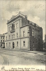 Masonic Temple Norwich, CT Postcard Postcard Postcard