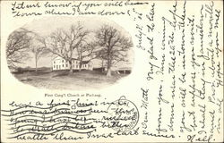 First Congregational Church Pachaug, CT Postcard Postcard Postcard