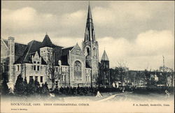 Union Congregational Church Rockville, CT Postcard Postcard Postcard