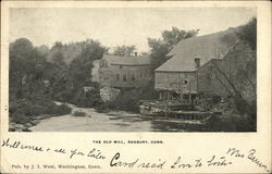 The Old Mill Roxbury, CT Postcard Postcard Postcard