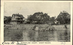 Bungalow Court, Short Beach Postcard