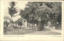 View Looking North Southbury, CT Postcard Postcard Postcard