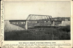 New Trolley Bridge Stafford Springs, CT Postcard Postcard 