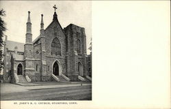 St. John's R.C. Church Stamford, CT Postcard Postcard Postcard