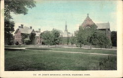 St John's Episcopal Church Stamford, CT Postcard Postcard Postcard