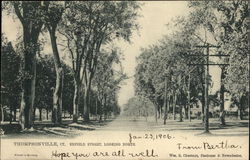 Enfield Street, Looking North Thompsonville, CT Postcard Postcard Postcard