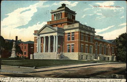 Street View of City Hall Postcard