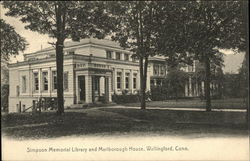 Simpson Memorial Library and Marlborough House Postcard