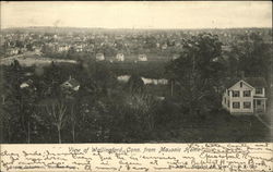 View of Wallingford, Conn. from Masonic Home Postcard