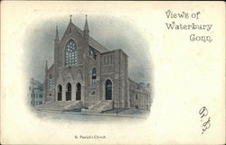 St. Patrick's Church Waterbury, CT Postcard Postcard Postcard