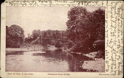 Fairmont Park Bridge Waterville, CT Postcard Postcard Postcard