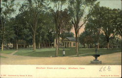 Windham Green and Library Postcard