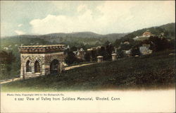 View of Valley from Soldiers Memorial Winsted, CT Postcard Postcard Postcard