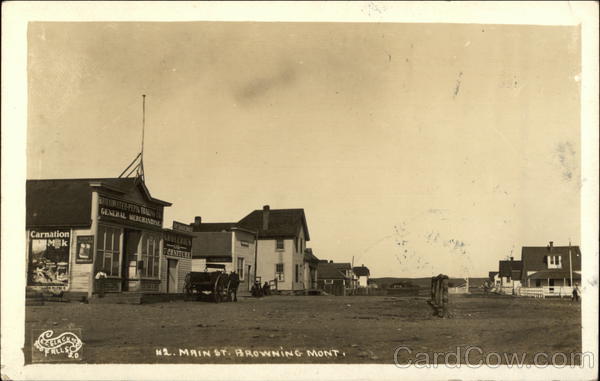 Main St Browning Montana