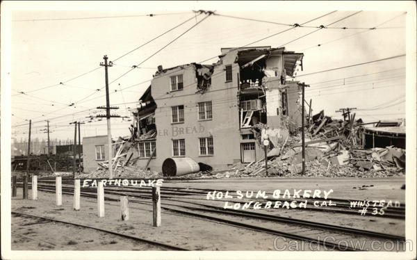 Earthquake, Holsum Bakery Long Beach California
