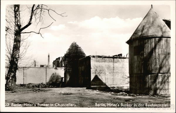 Hitler's Bunker in Chancellery Berlin Germany
