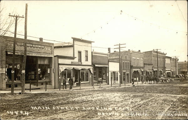 Main Street, Looking East Brown City Michigan
