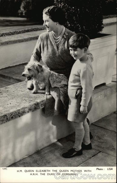 H.M. Queen Elizabeth The Queen Mother and H.R.H. The Duke of Cornwall