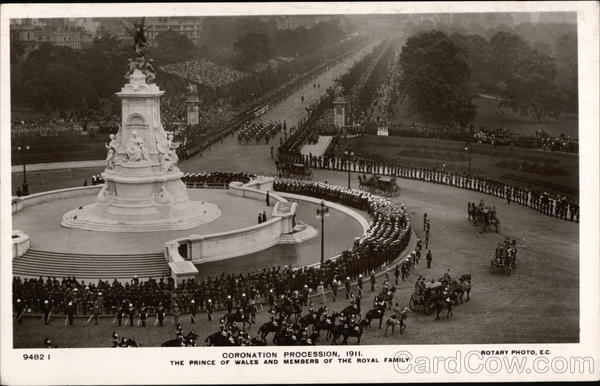Coronation Procession of 1911 Royalty