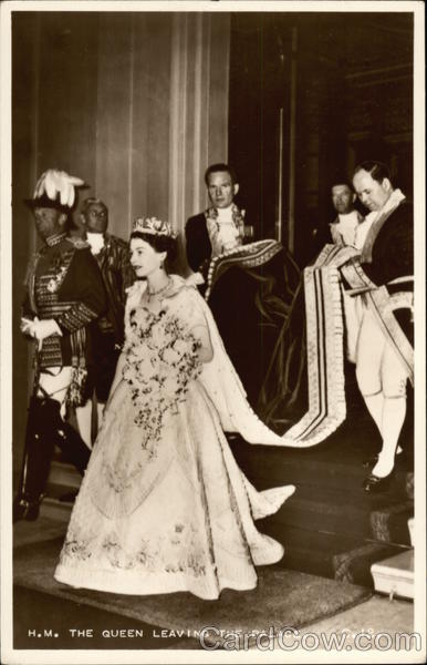 H. M. The Queen Leaving The Palace Royalty
