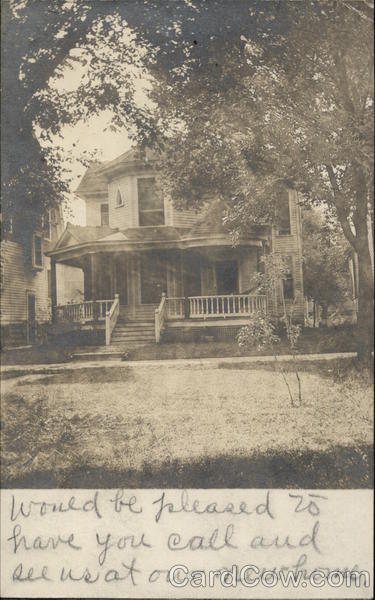 Two-Story House with Covered Porch Topeka Kansas