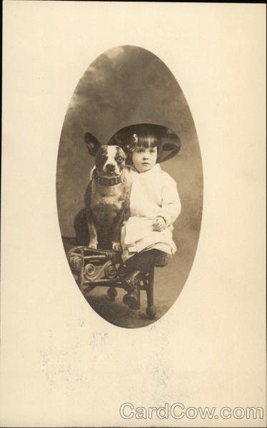 Photo of Child with Dog Children