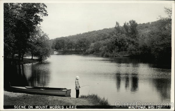 Scene on Mount Morris Lake Wautoma Wisconsin