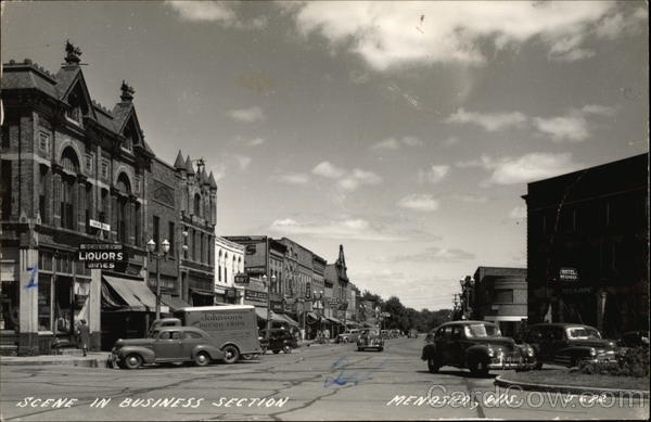 Scene in Business Section Menasha Wisconsin