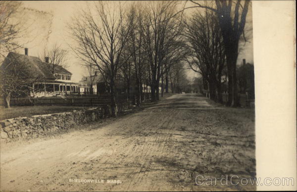 Rural Road and Residences Sheldonville Massachusetts