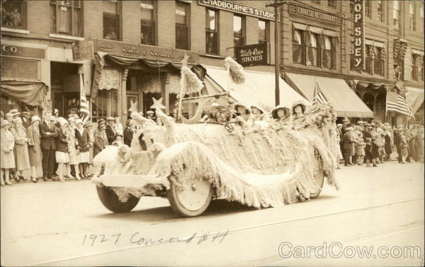 Carolina Club Float 1927 Concord New Hampshire