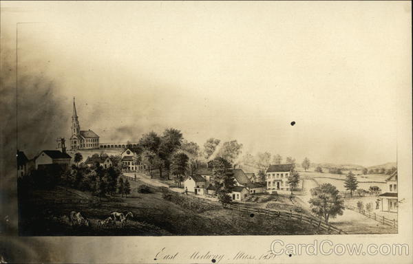 Old View of Town Medway Massachusetts