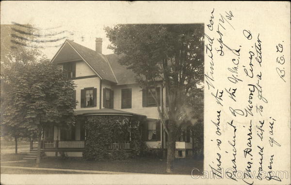 Large House with Vines and Trees in Front Winsted Connecticut