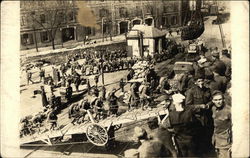 Soldiers Loading Onto Ship Postcard