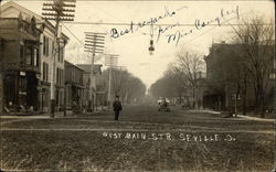 West Main Str. Seville, OH Postcard Postcard Postcard