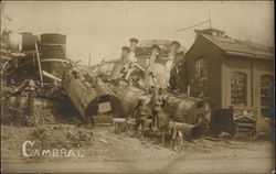 Train Wreck Cambrai, France Disasters Postcard Postcard Postcard