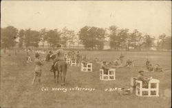 1917 Col. John W. Heavey on the range Postcard